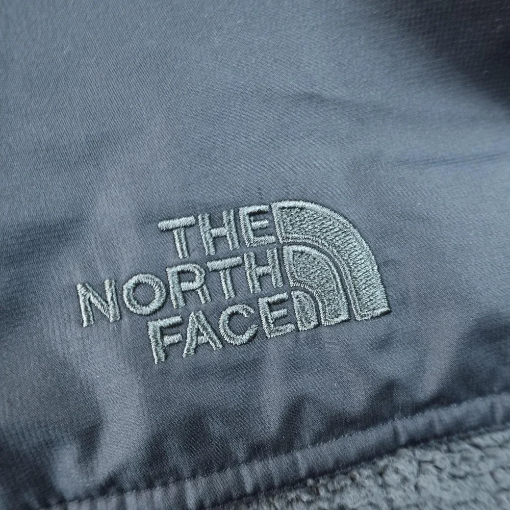 North Face Jacket Mens XL Gray Sherpa Fleece 1/4 Zip Pullover Coat Outdoor Hike